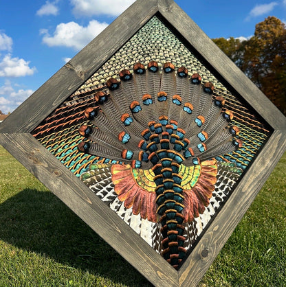 Diamond Turkey Mount Video Tutorial - All Feathers Taxidermy